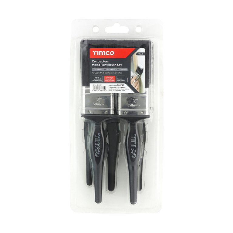 Contractors Mixed Paint Brush Set 5pcs