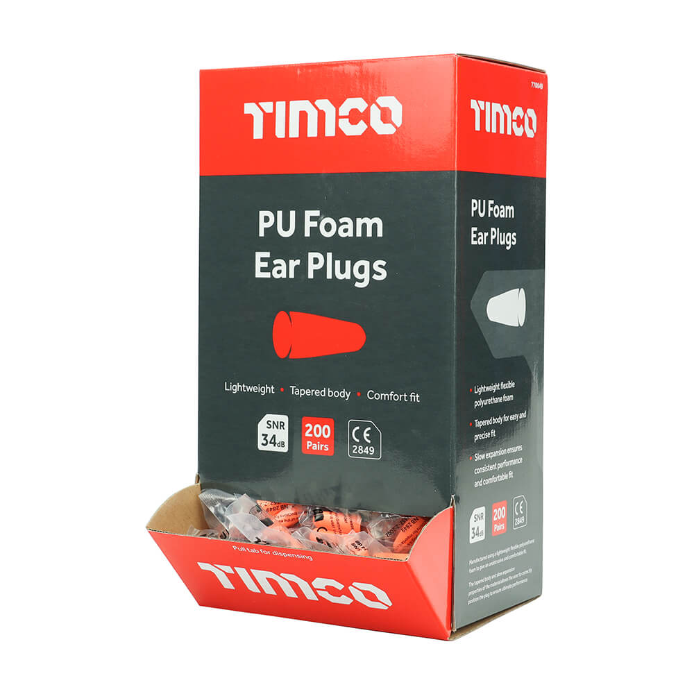 PU Foam Ear Plugs - 200 Pairs