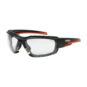 ports Style Safety Glasses - W/ Dust Guard - Clear