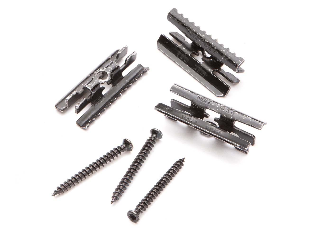 electrophoretic coated clips with screws