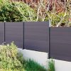 Grey plastic fencing products for your home
